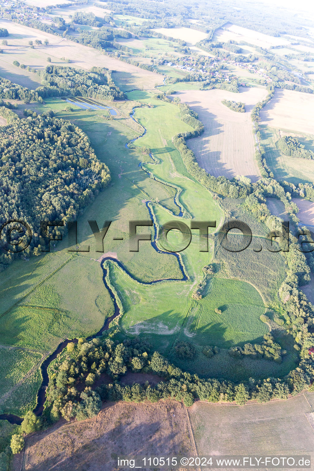 Photographie aérienne de Klein Bengerstorf dans le département Mecklembourg-Poméranie occidentale, Allemagne