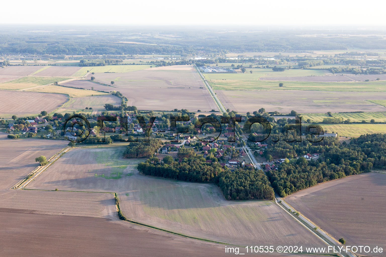 Vue aérienne de Haar dans le département Basse-Saxe, Allemagne