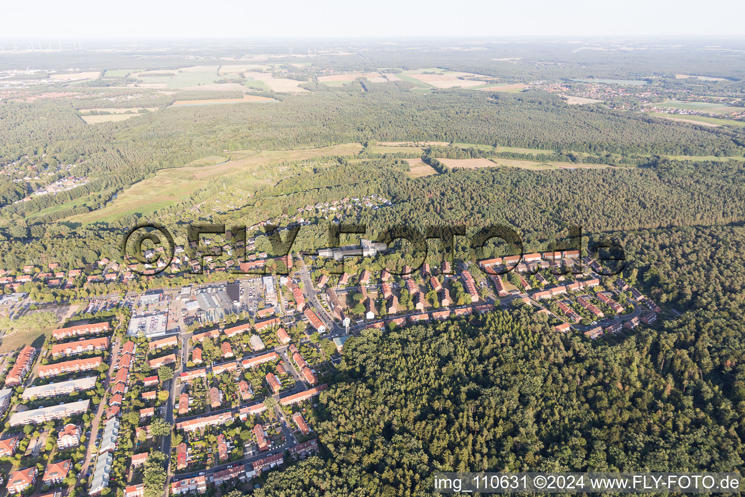 Vue aérienne de Université à Lüneburg dans le département Basse-Saxe, Allemagne