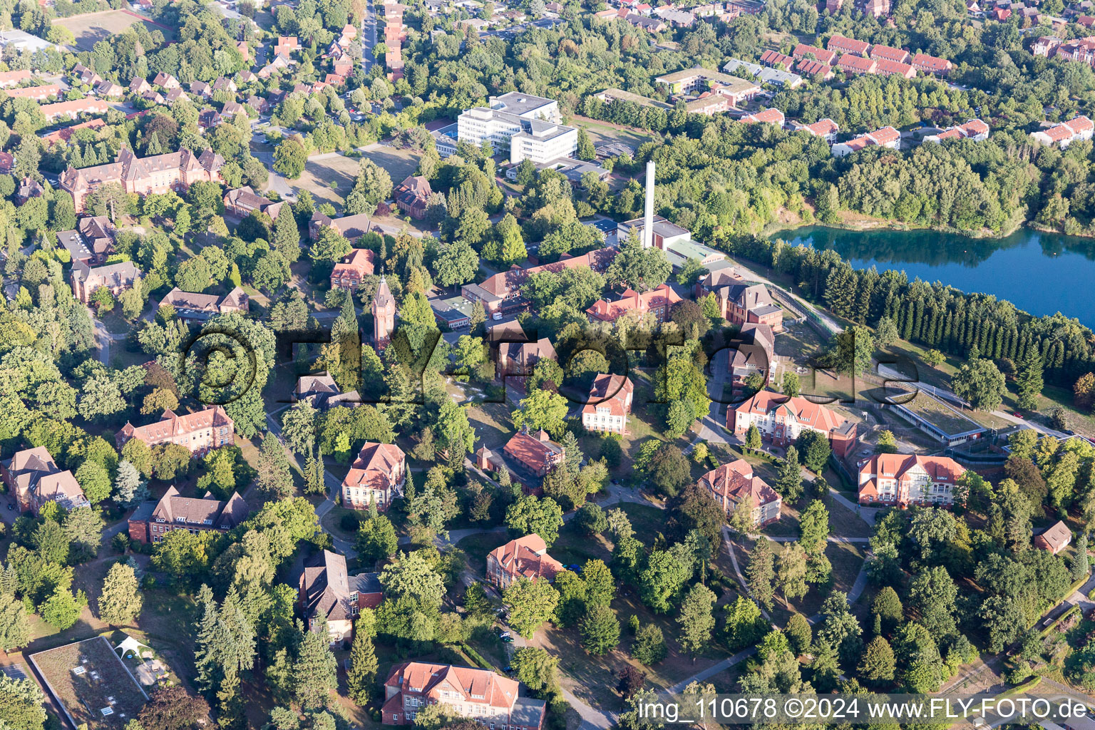 Vue aérienne de Forêt de Bockwinkler à Lüneburg dans le département Basse-Saxe, Allemagne