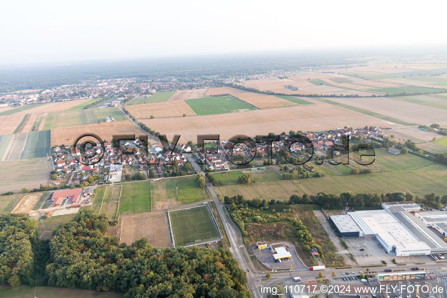 Quartier Minderslachen in Kandel dans le département Rhénanie-Palatinat, Allemagne vue du ciel