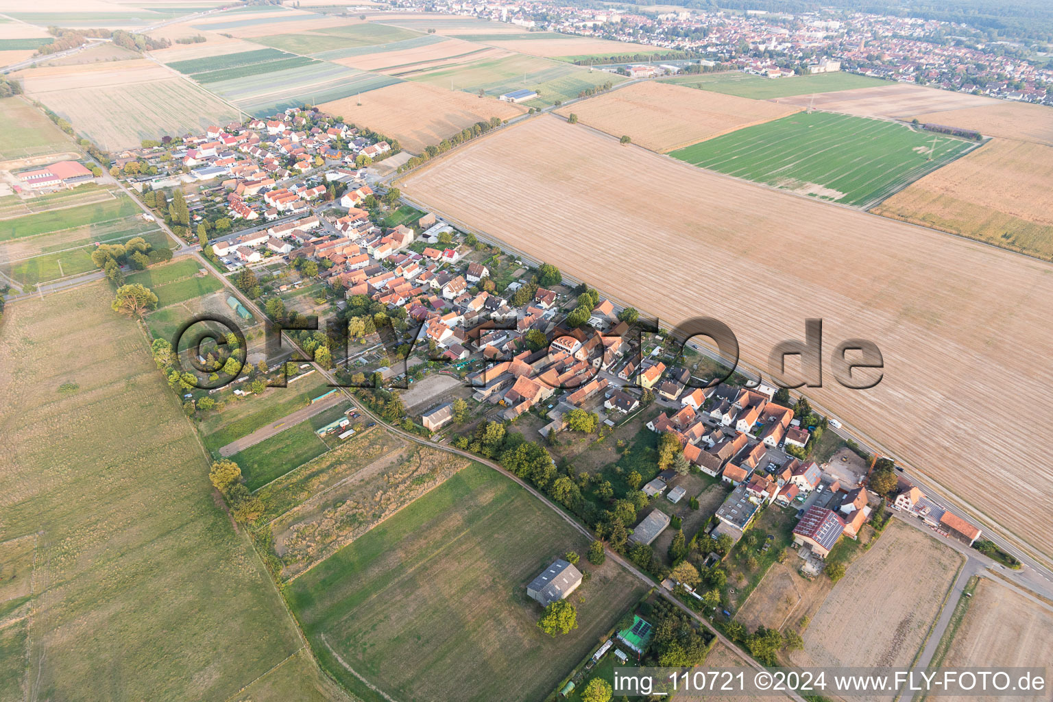 Image drone de Quartier Minderslachen in Kandel dans le département Rhénanie-Palatinat, Allemagne