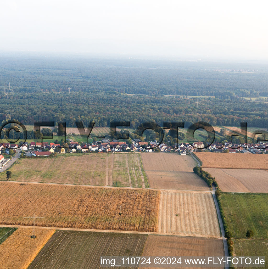 Kandel dans le département Rhénanie-Palatinat, Allemagne depuis l'avion