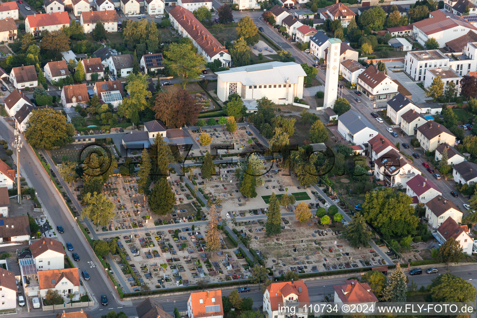 Vue aérienne de Paix à Kandel dans le département Rhénanie-Palatinat, Allemagne