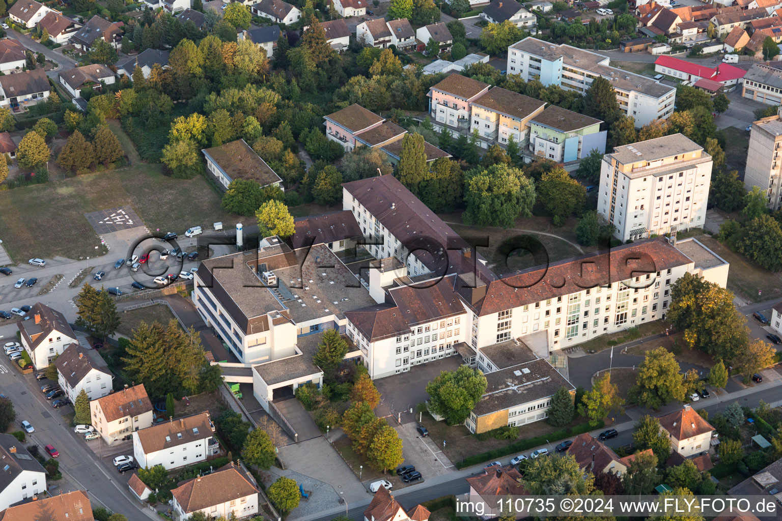 Vue aérienne de Hôpital à Kandel dans le département Rhénanie-Palatinat, Allemagne