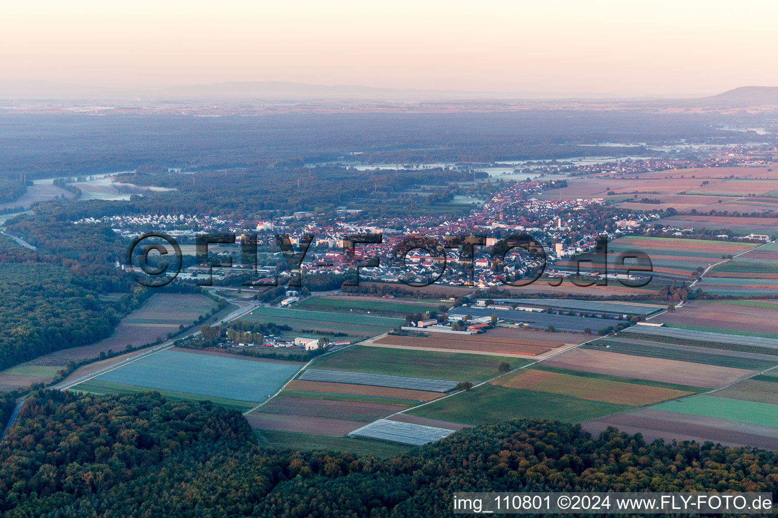 Photographie aérienne de Kandel dans le département Rhénanie-Palatinat, Allemagne