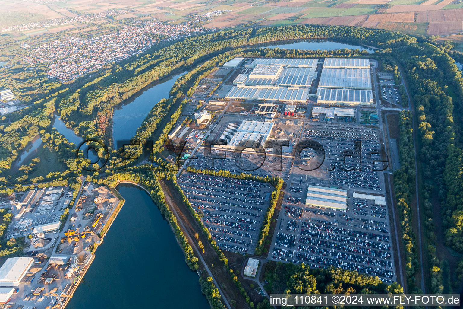 Photographie aérienne de Vert île à Germersheim dans le département Rhénanie-Palatinat, Allemagne