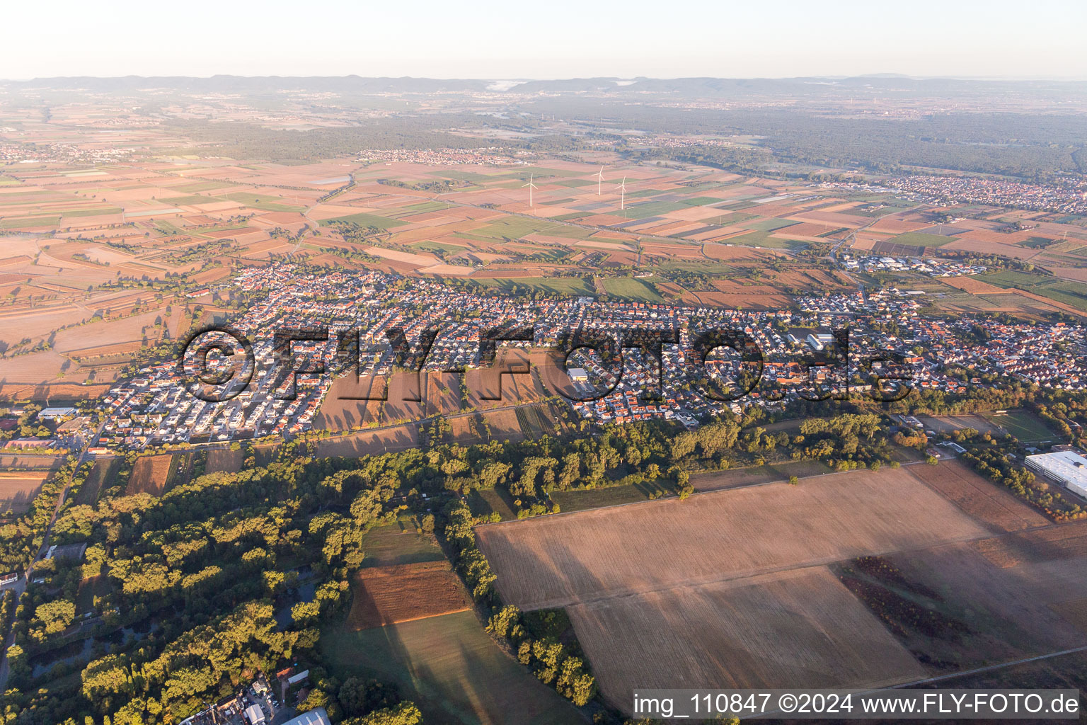 Image drone de Quartier Berghausen in Römerberg dans le département Rhénanie-Palatinat, Allemagne