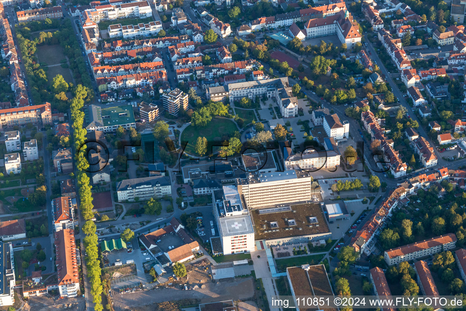 Enregistrement par drone de Speyer dans le département Rhénanie-Palatinat, Allemagne