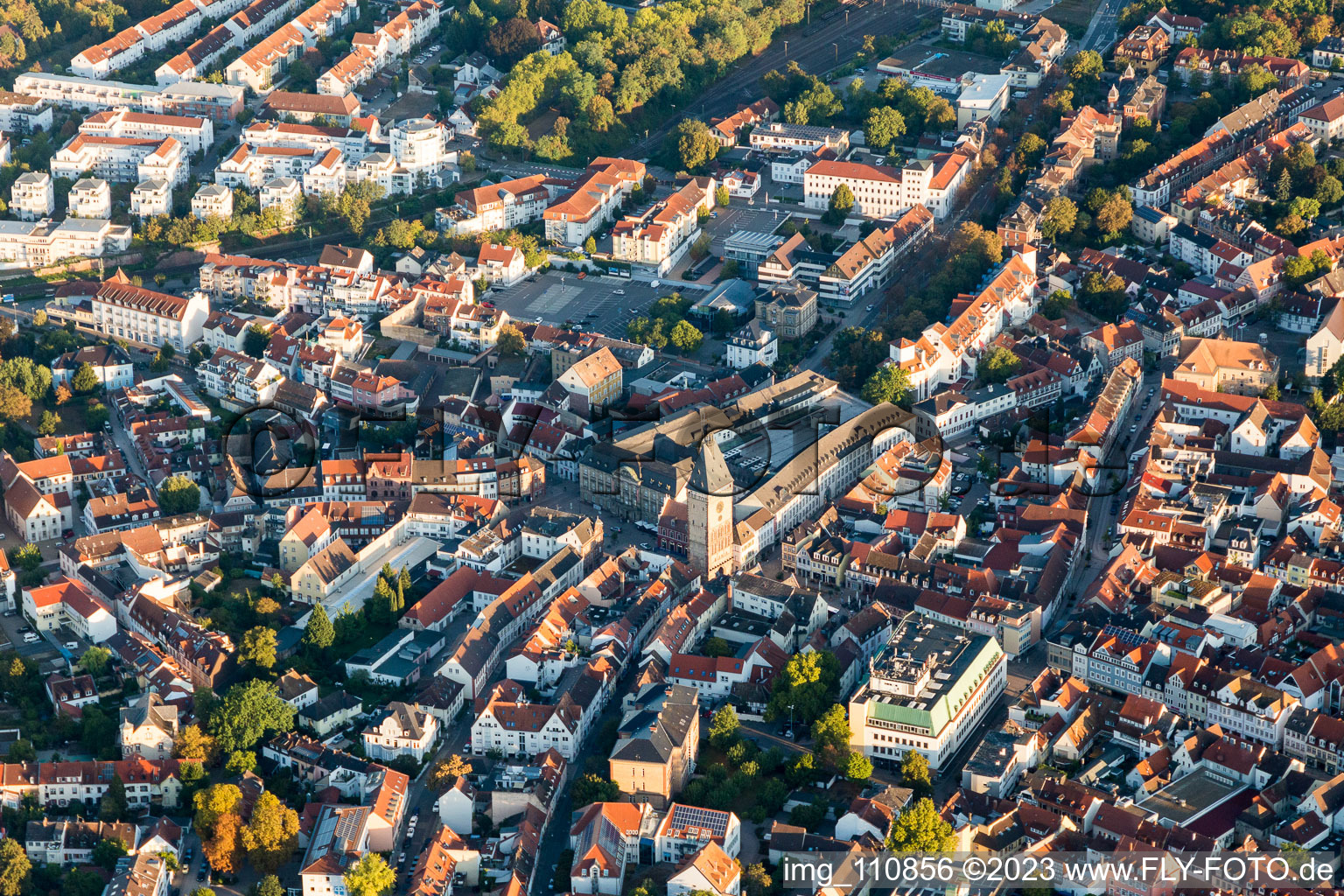 Speyer dans le département Rhénanie-Palatinat, Allemagne d'un drone