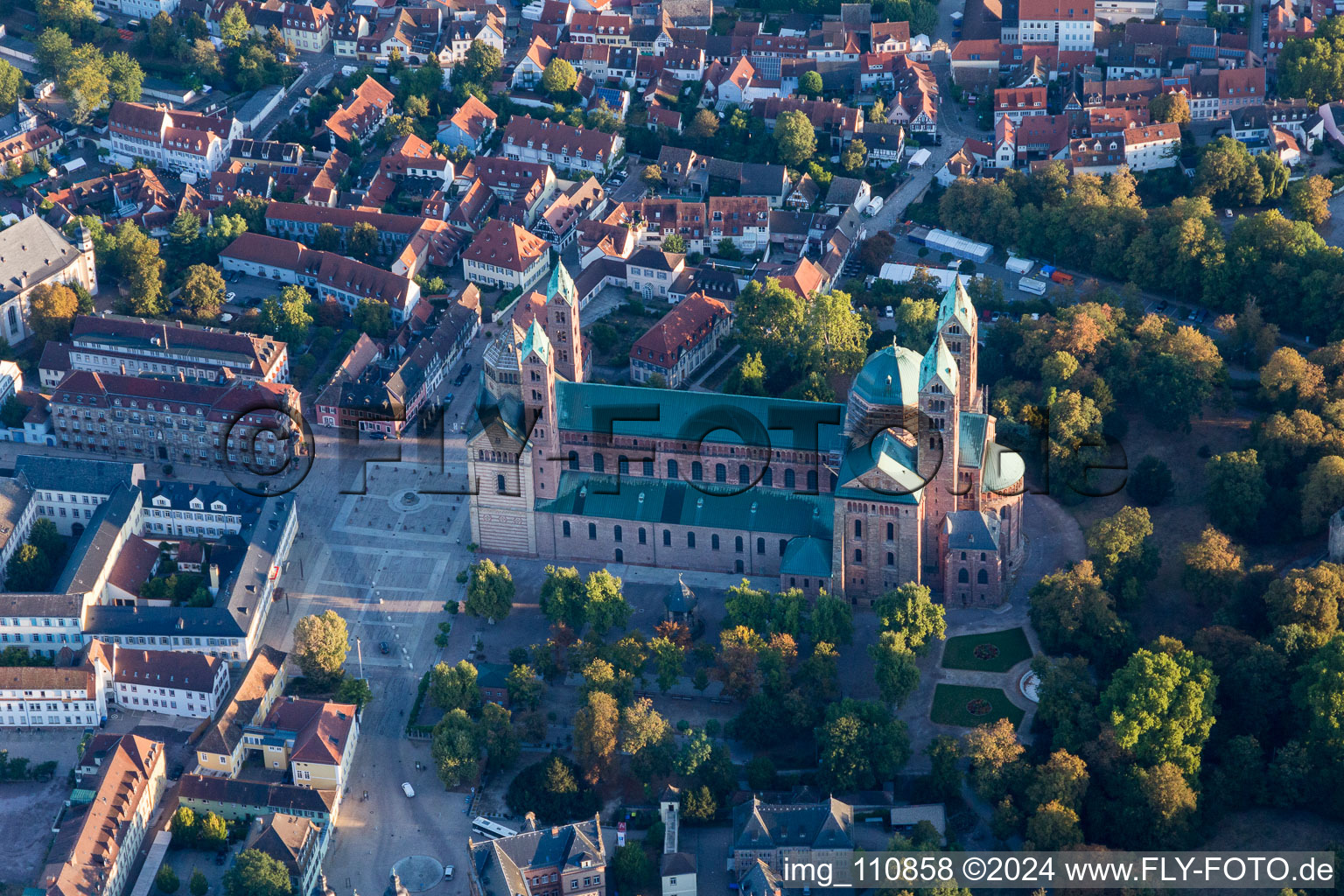 Vue aérienne de Speyer dans le département Rhénanie-Palatinat, Allemagne