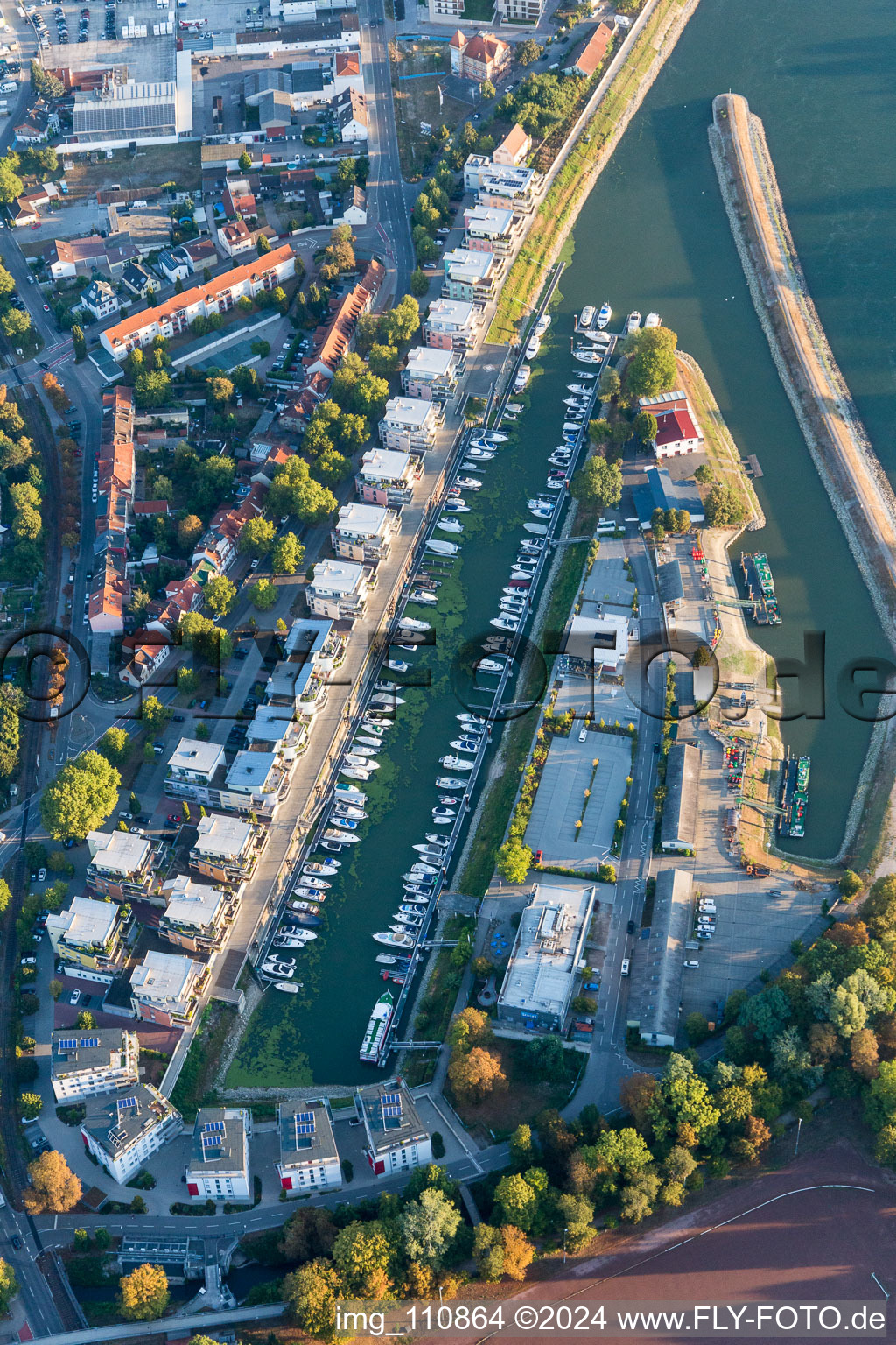 Vue oblique de Speyer dans le département Rhénanie-Palatinat, Allemagne