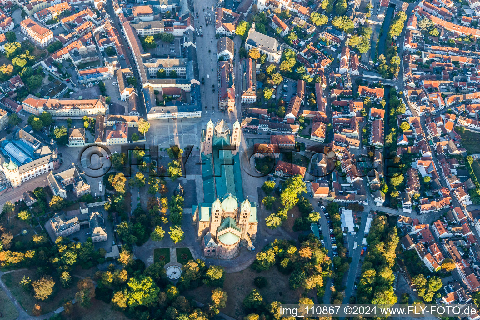 Speyer dans le département Rhénanie-Palatinat, Allemagne d'en haut