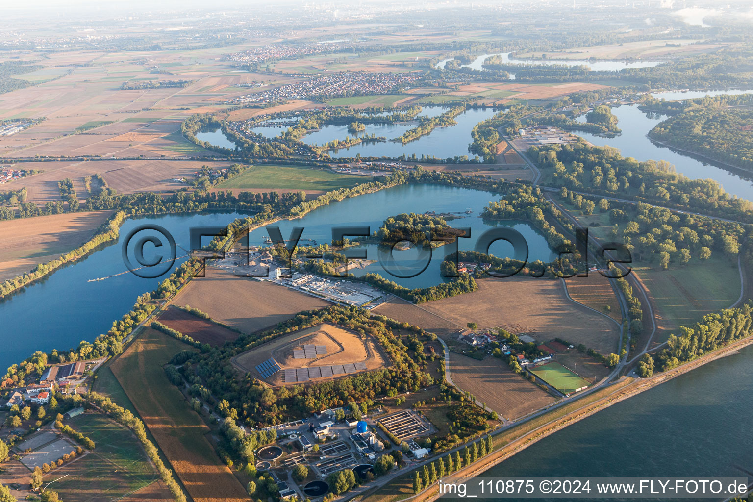 Enregistrement par drone de Speyer dans le département Rhénanie-Palatinat, Allemagne