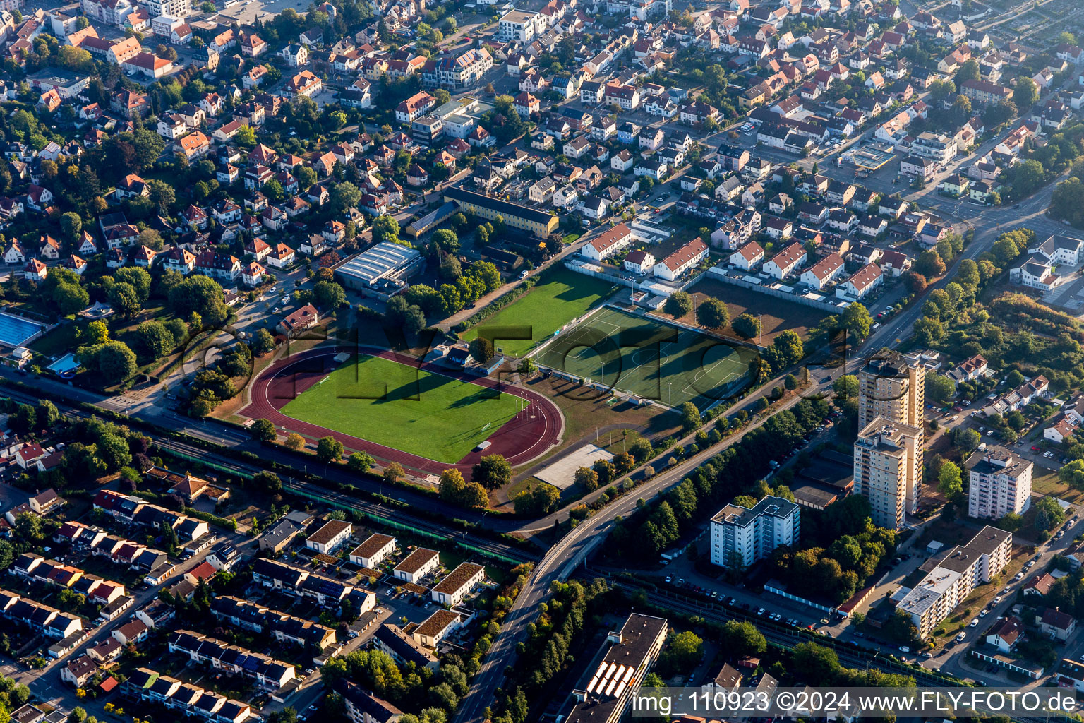 Heppenheim dans le département Hesse, Allemagne d'en haut