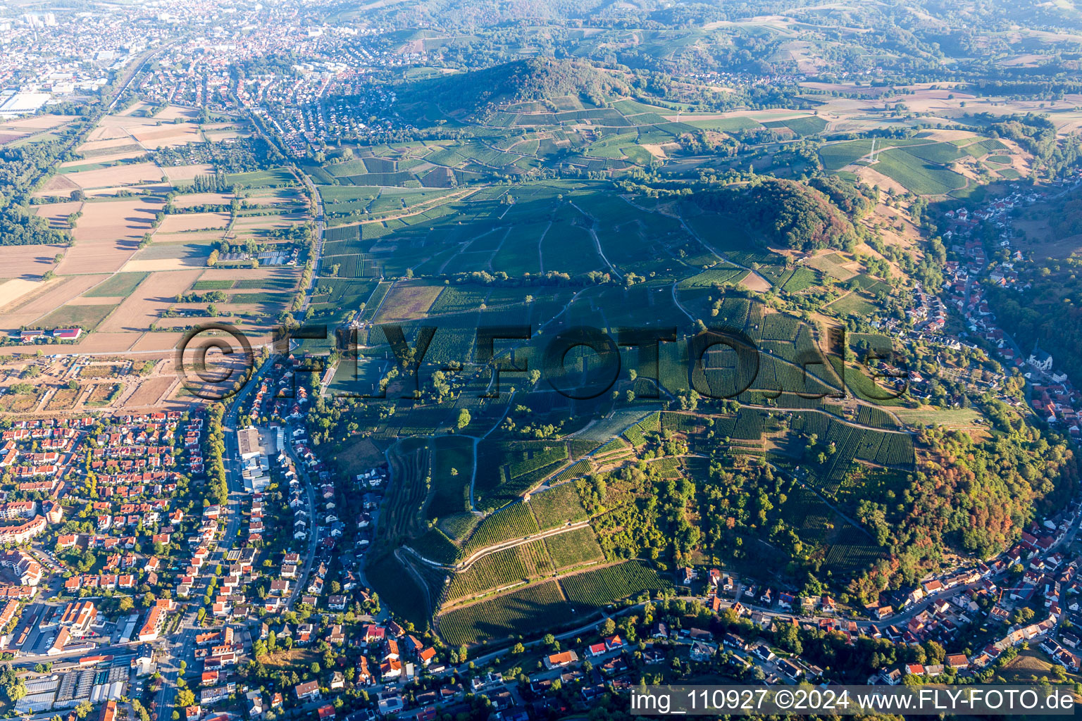 Vue d'oiseau de Heppenheim dans le département Hesse, Allemagne