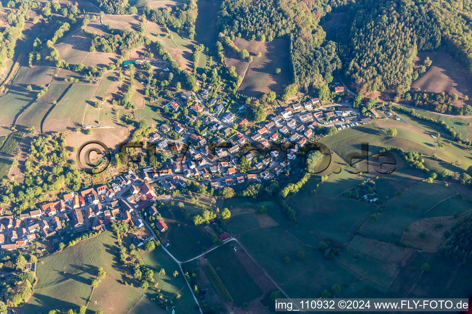 Vue aérienne de Quartier Gronau in Bensheim dans le département Hesse, Allemagne