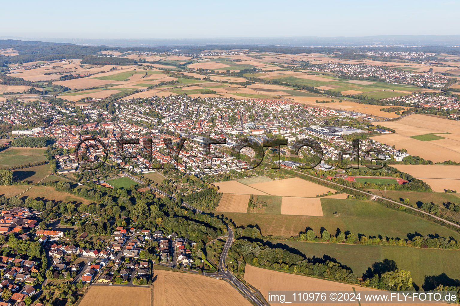 Reinheim dans le département Hesse, Allemagne hors des airs