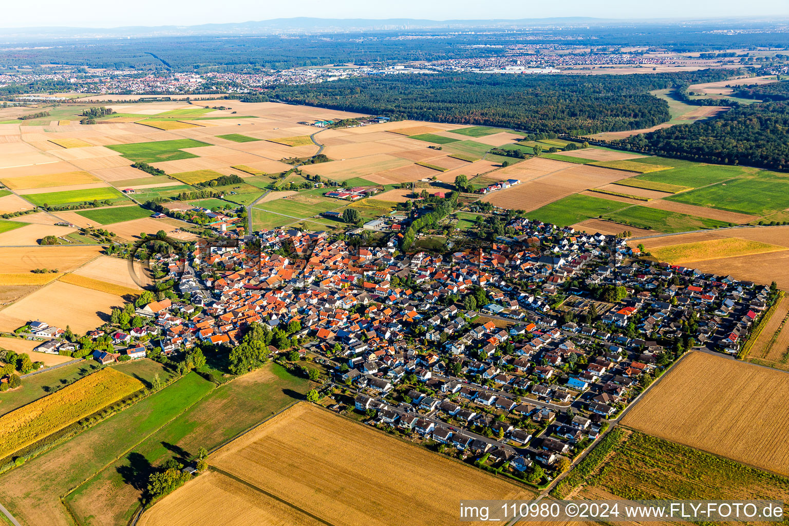 Vue aérienne de Quartier Semd in Groß-Umstadt dans le département Hesse, Allemagne