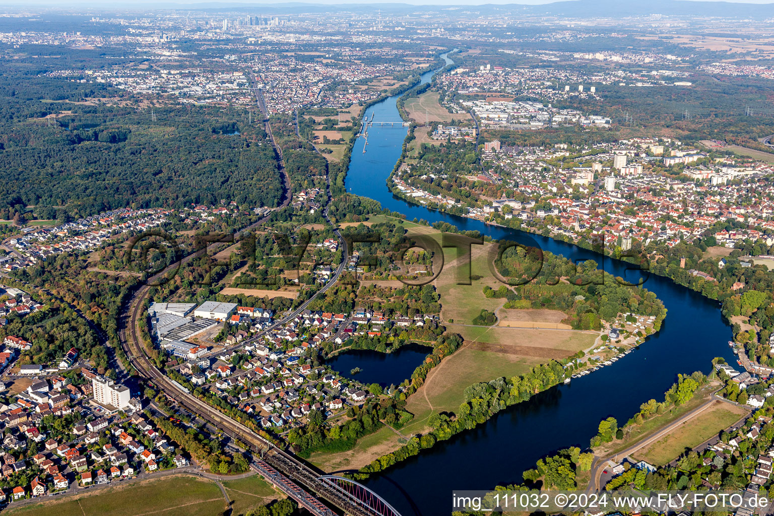 Vue aérienne de Steinheim à Hanau dans le département Hesse, Allemagne