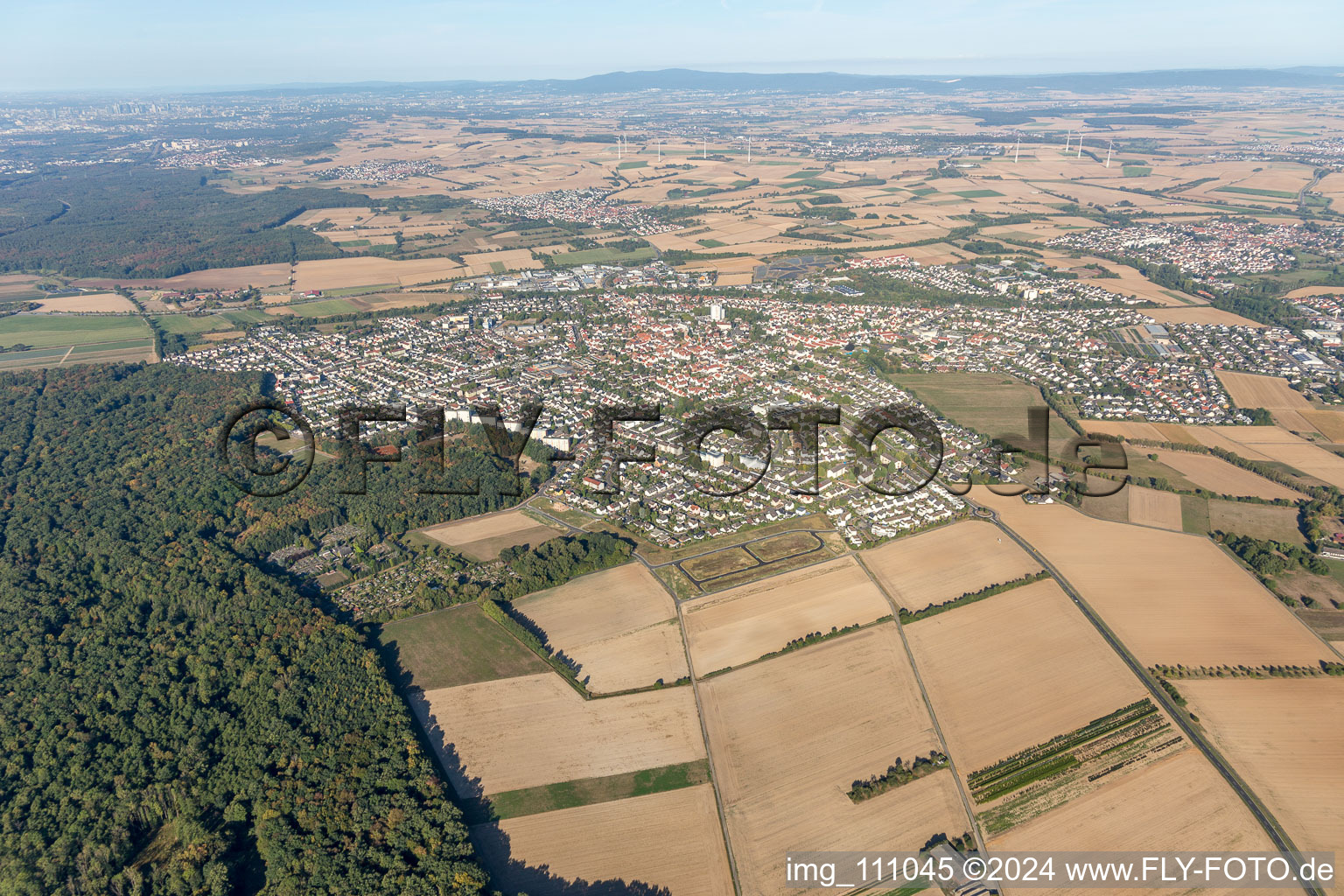 Image drone de Bruchköbel dans le département Hesse, Allemagne