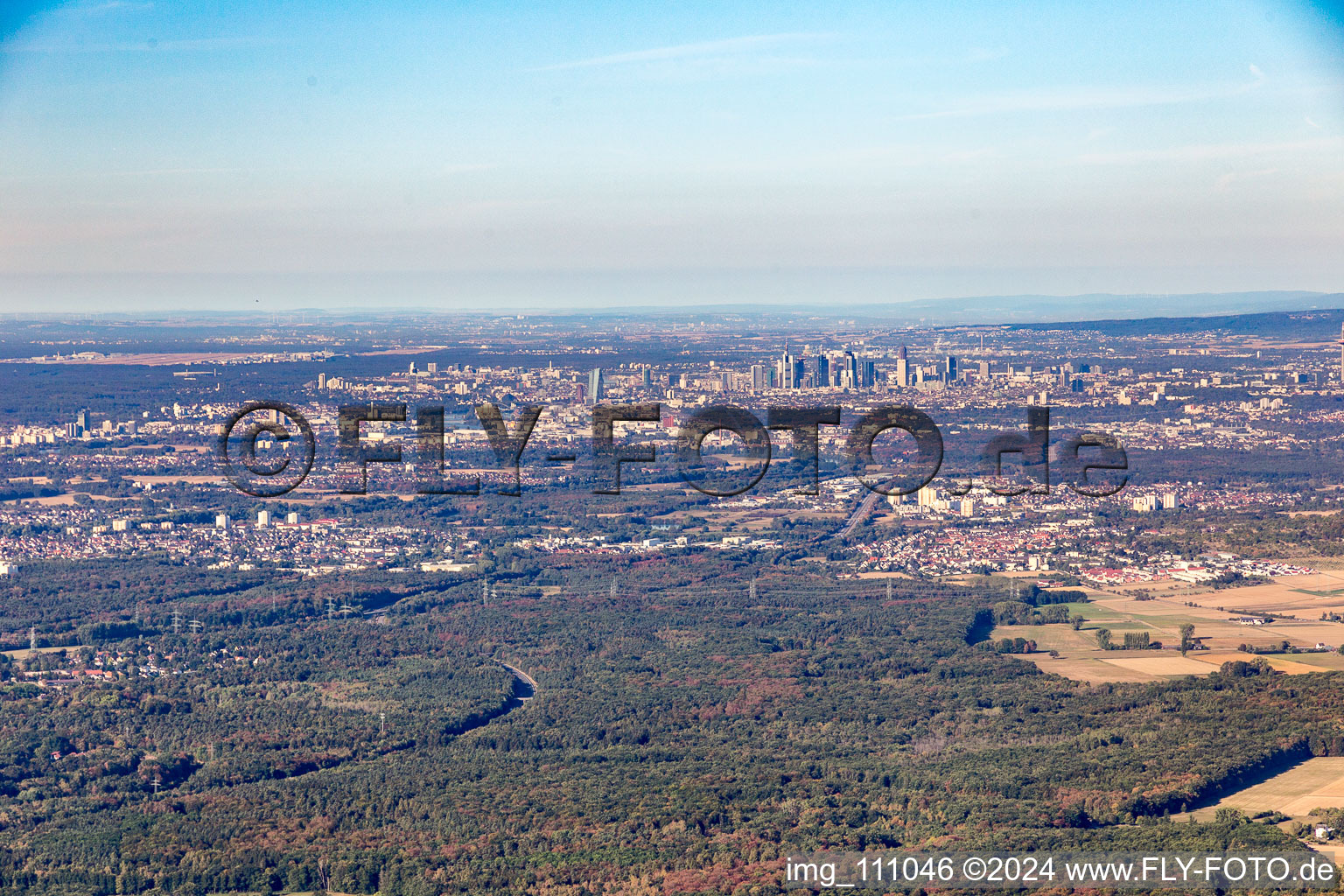 Vue aérienne de Quartier Innenstadt in Frankfurt am Main dans le département Hesse, Allemagne