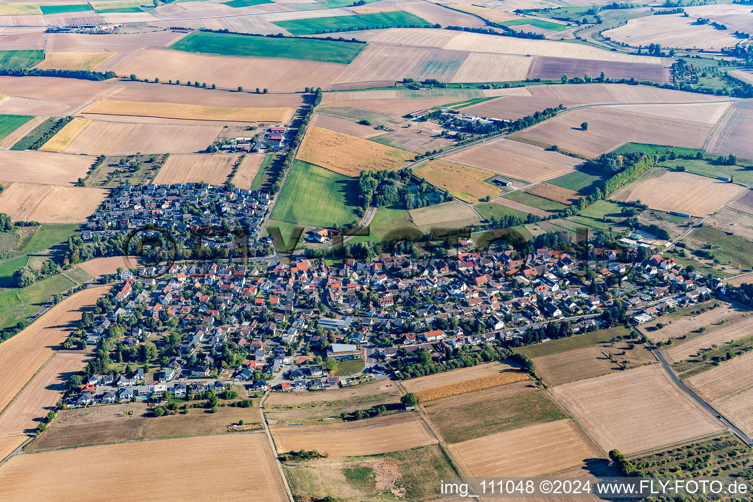 Vue aérienne de Quartier Oberissigheim in Bruchköbel dans le département Hesse, Allemagne