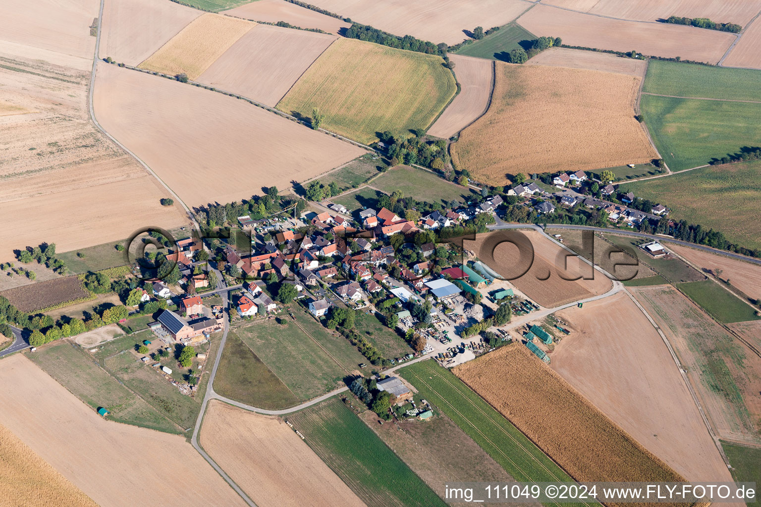 Vue aérienne de Quartier Butterstadt in Bruchköbel dans le département Hesse, Allemagne