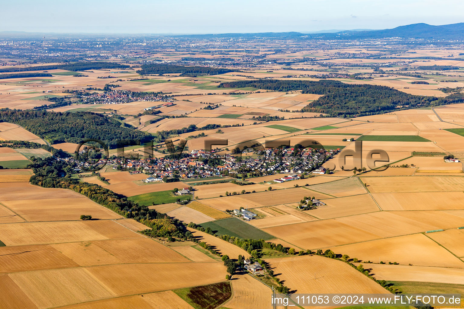 Vue aérienne de Quartier Erbstadt in Nidderau dans le département Hesse, Allemagne