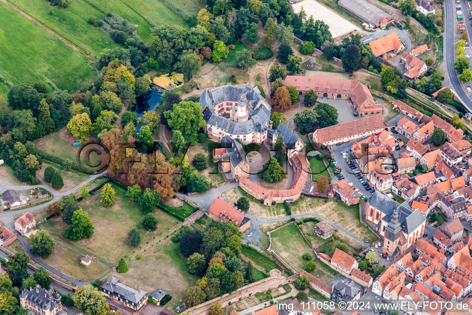 Photographie aérienne de Verrouiller Büdingen à Büdingen dans le département Hesse, Allemagne