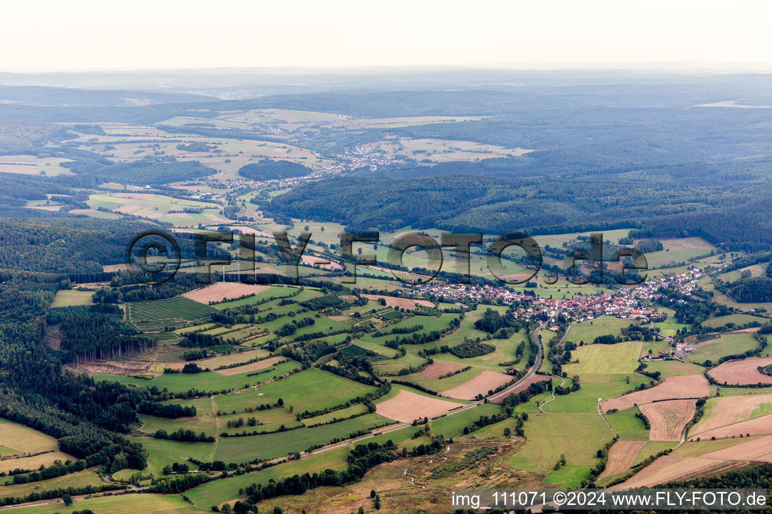 Vue aérienne de Detter dans le département Bavière, Allemagne