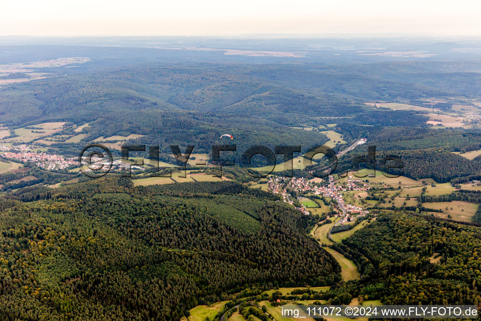 Vue aérienne de Heiligkreuz dans le département Bavière, Allemagne