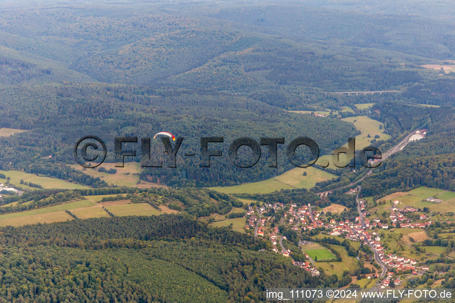 Vue aérienne de Heiligkreuz dans le département Bavière, Allemagne