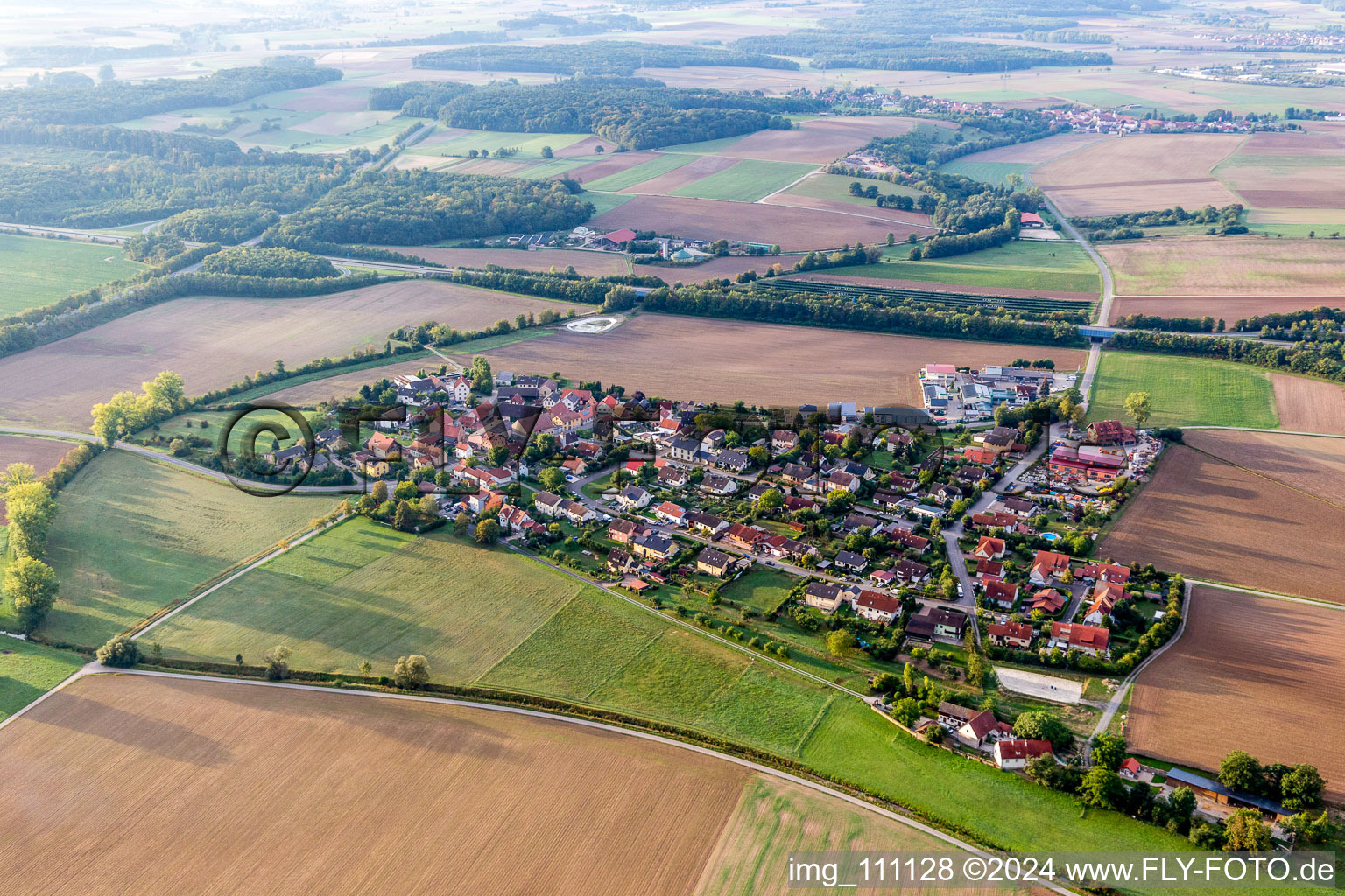 Horhausen dans le département Bavière, Allemagne hors des airs