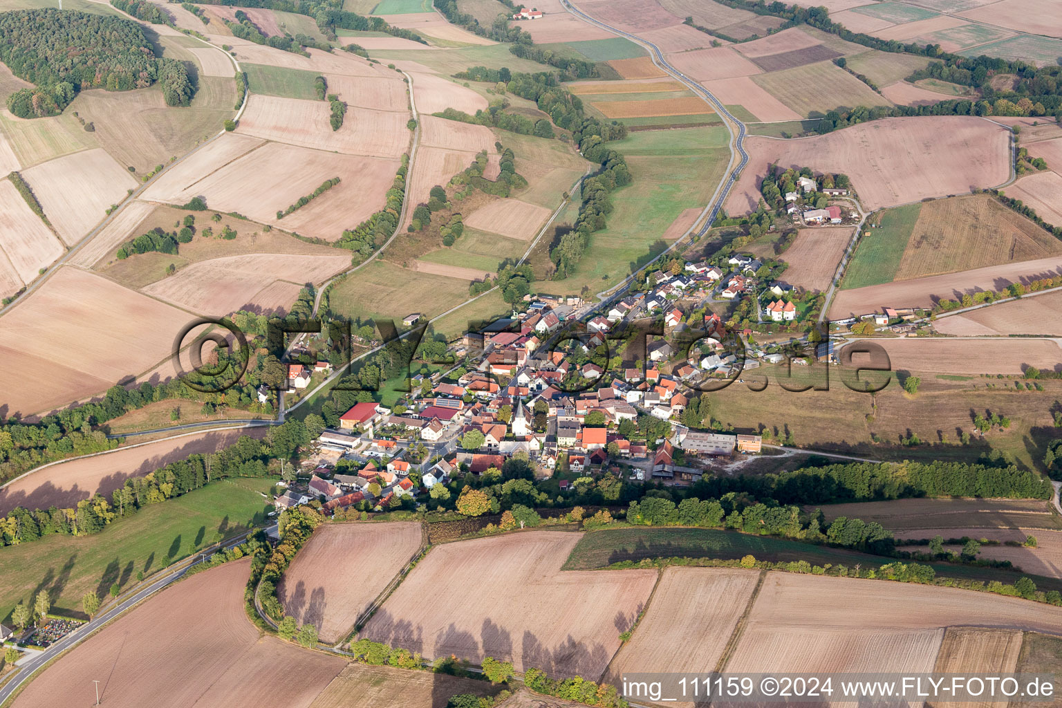 Photographie aérienne de Quartier Theinheim in Rauhenebrach dans le département Bavière, Allemagne