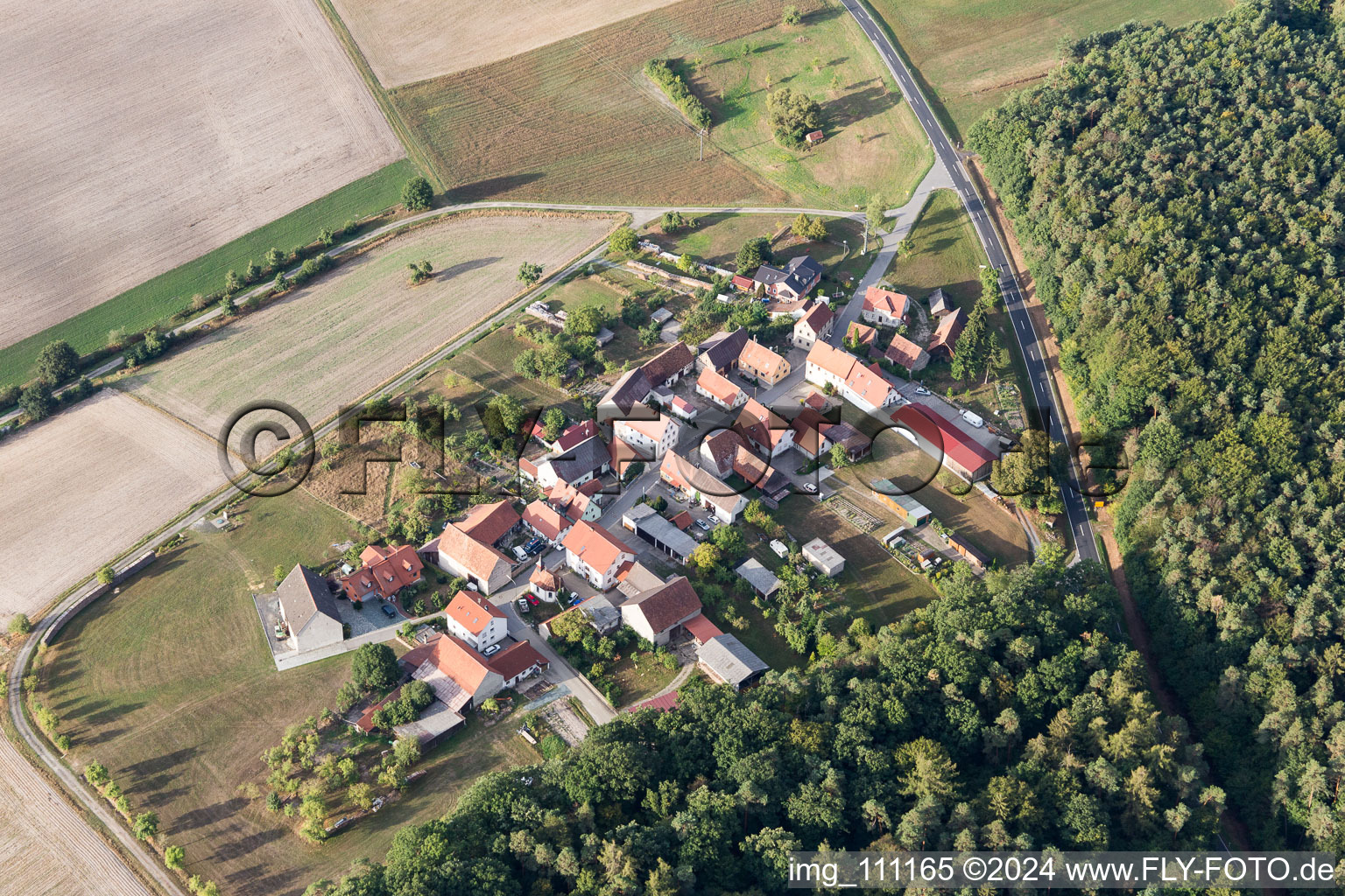 Vue aérienne de Kehlingsdorf dans le département Bavière, Allemagne