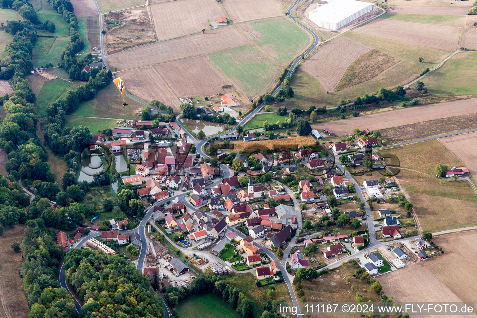 Photographie aérienne de Quartier Füttersee in Geiselwind dans le département Bavière, Allemagne