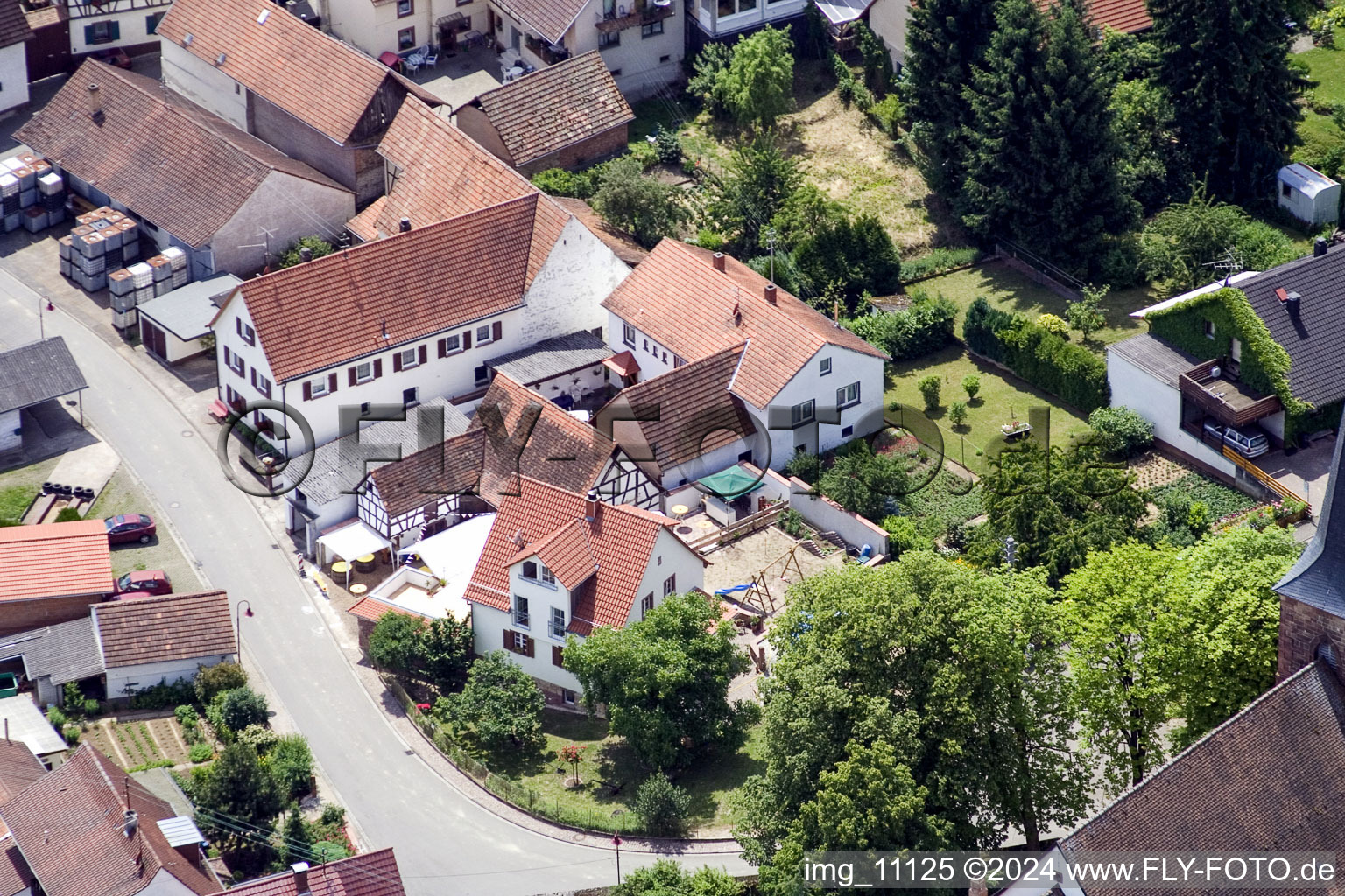 Quartier Rechtenbach in Schweigen-Rechtenbach dans le département Rhénanie-Palatinat, Allemagne hors des airs