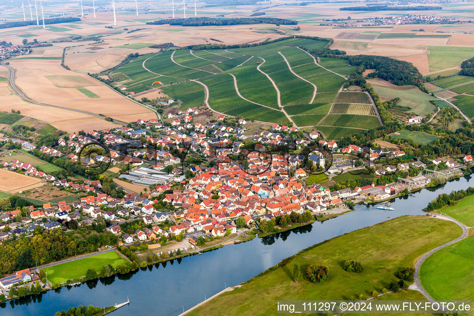 Wipfeld dans le département Bavière, Allemagne vue du ciel