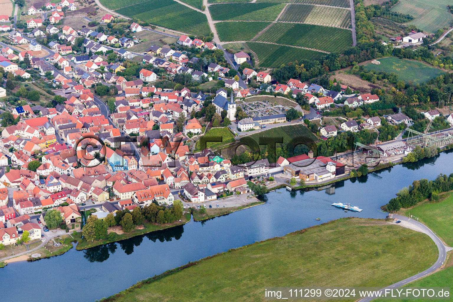 Enregistrement par drone de Wipfeld dans le département Bavière, Allemagne