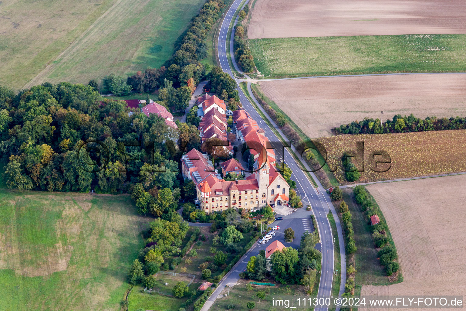 Image drone de Wipfeld dans le département Bavière, Allemagne