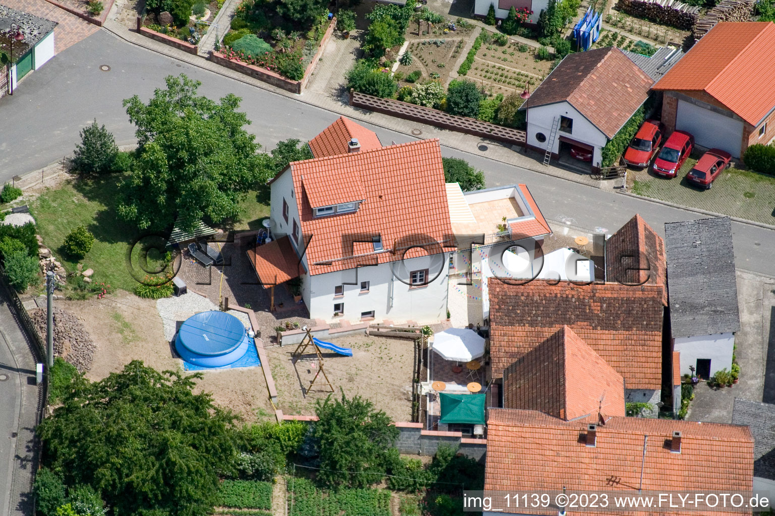 Photographie aérienne de Quartier Rechtenbach in Schweigen-Rechtenbach dans le département Rhénanie-Palatinat, Allemagne