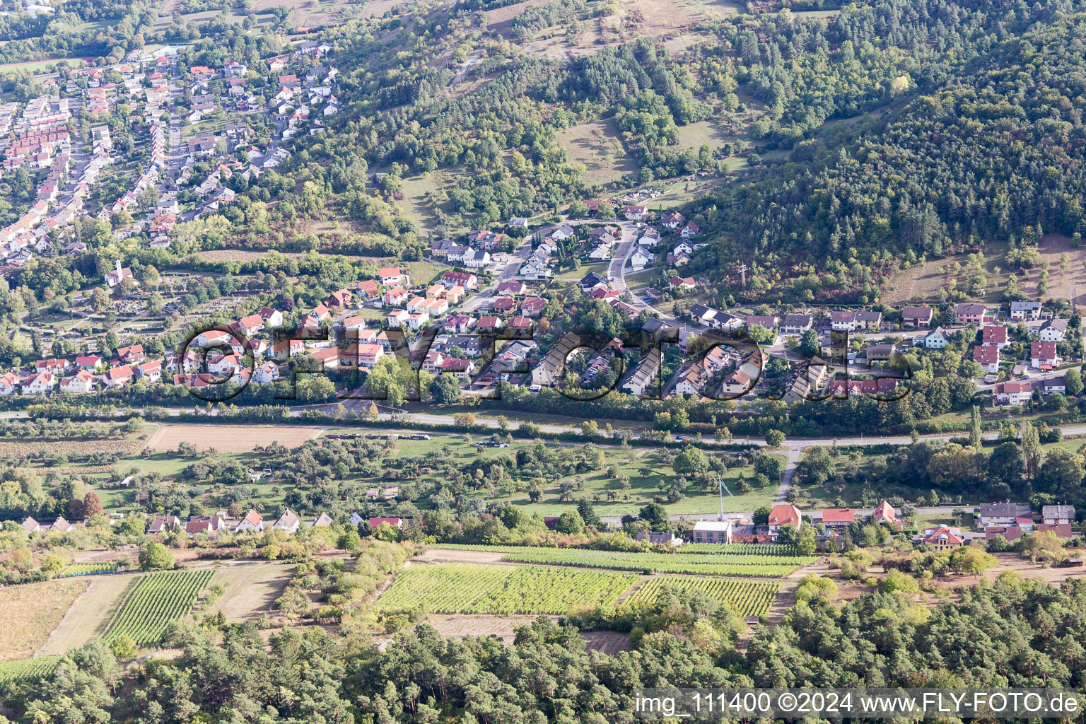 Photographie aérienne de Quartier Oberlauda in Lauda-Königshofen dans le département Bade-Wurtemberg, Allemagne