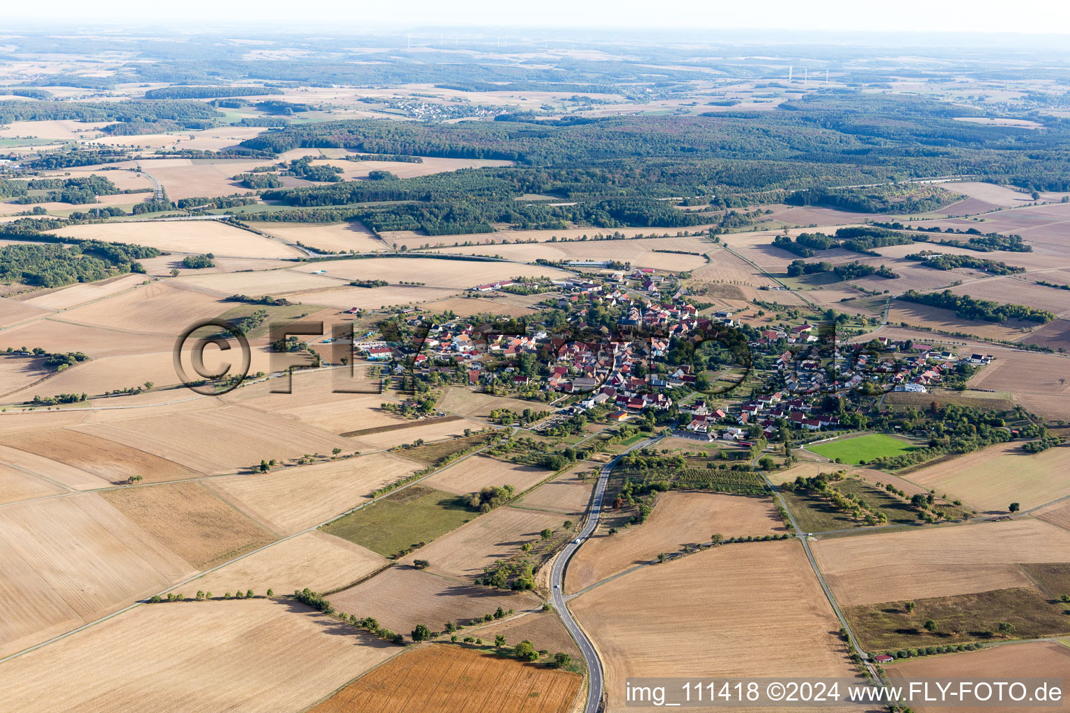 Vue aérienne de Quartier Berolzheim in Ahorn dans le département Bade-Wurtemberg, Allemagne