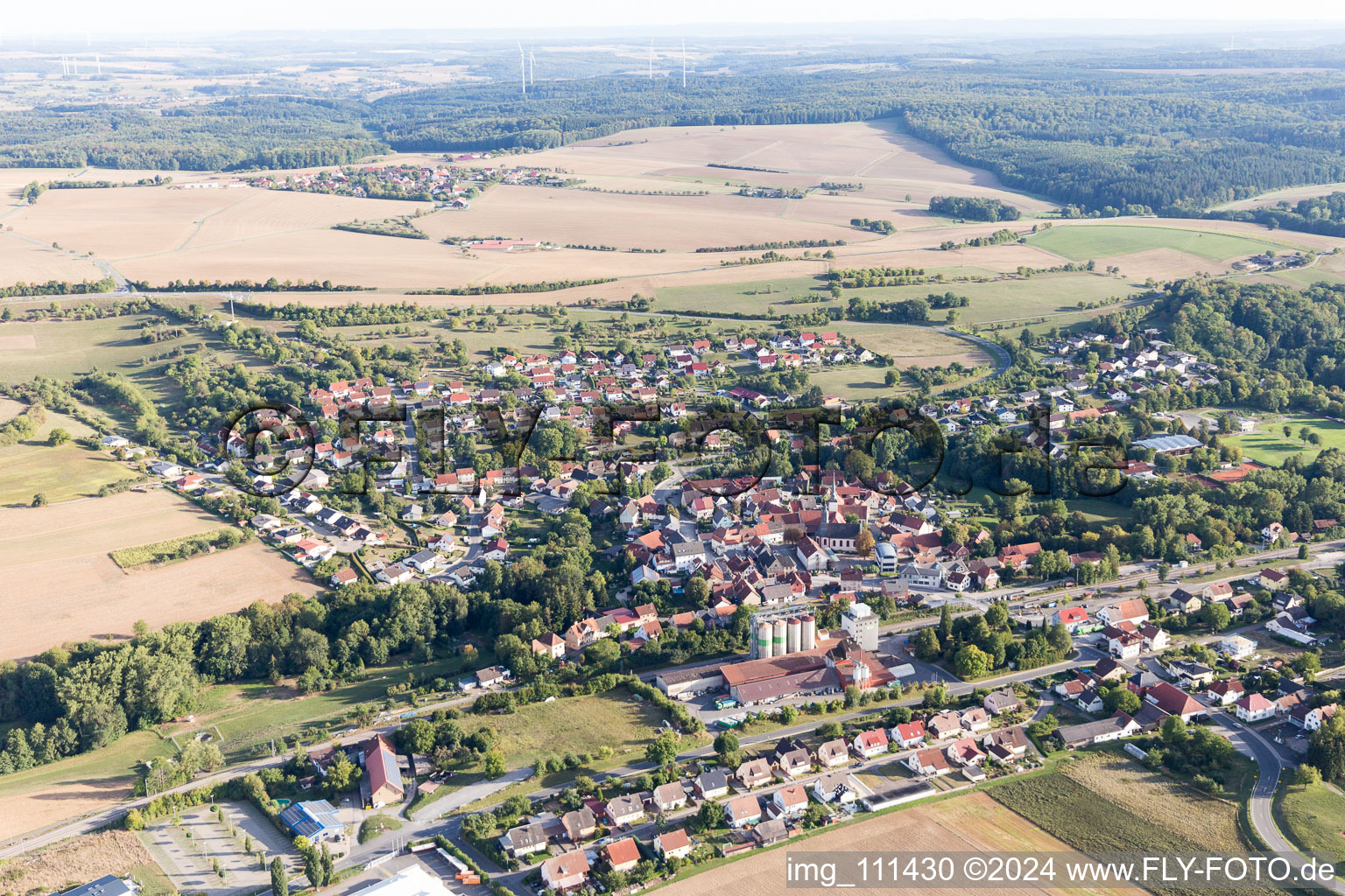 Vue aérienne de Rosenberg dans le département Bade-Wurtemberg, Allemagne