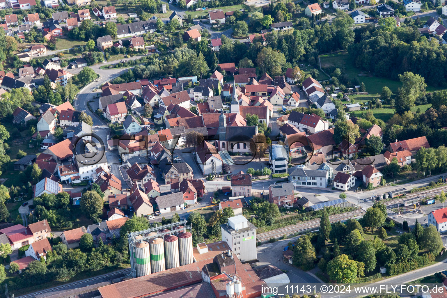 Photographie aérienne de Rosenberg dans le département Bade-Wurtemberg, Allemagne