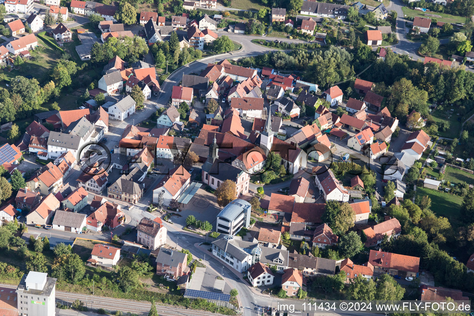 Rosenberg dans le département Bade-Wurtemberg, Allemagne hors des airs