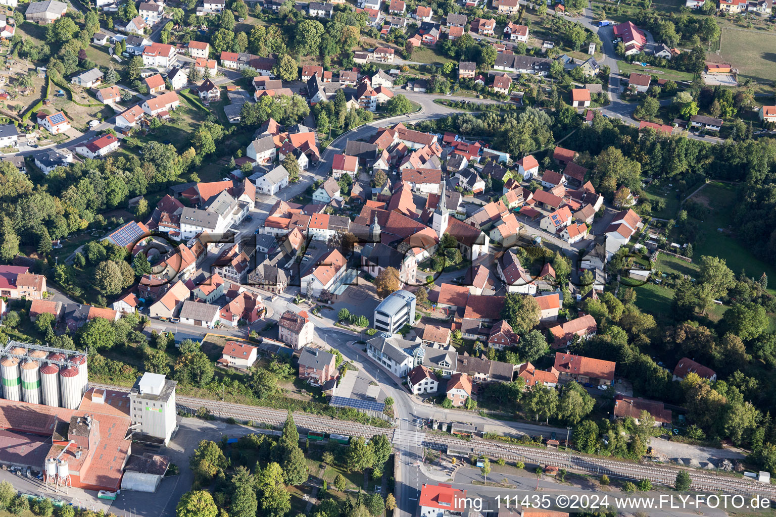 Rosenberg dans le département Bade-Wurtemberg, Allemagne vue d'en haut