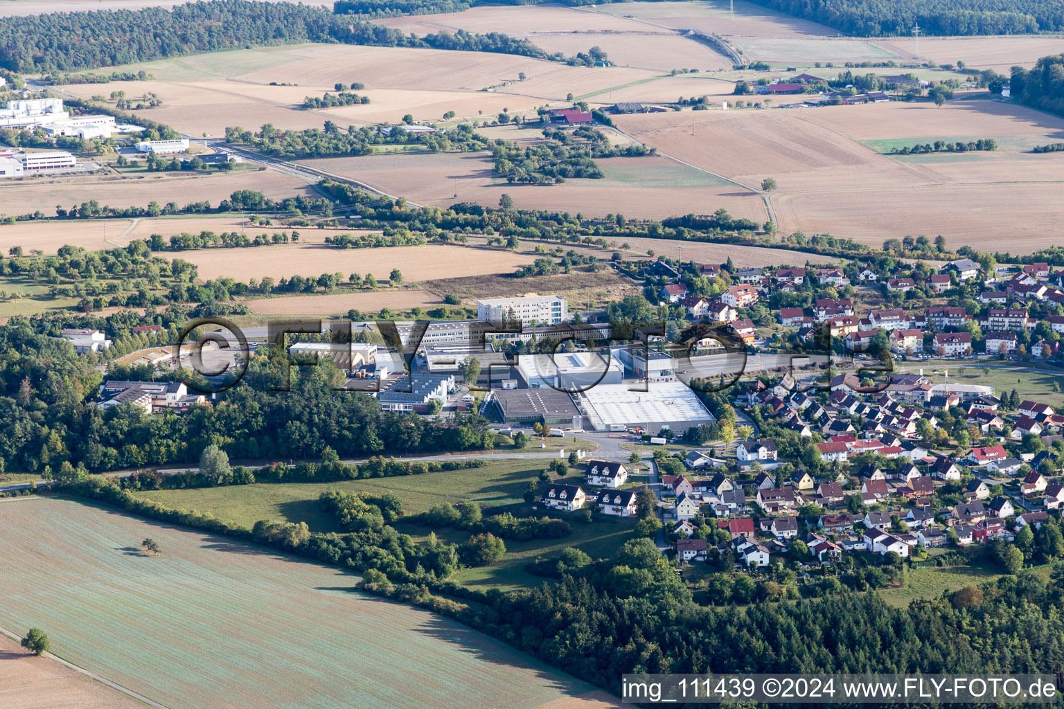 Vue aérienne de Osterburken dans le département Bade-Wurtemberg, Allemagne