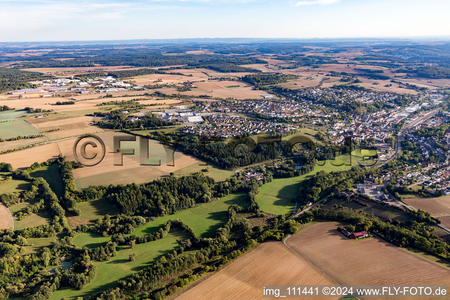 Photographie aérienne de Osterburken dans le département Bade-Wurtemberg, Allemagne